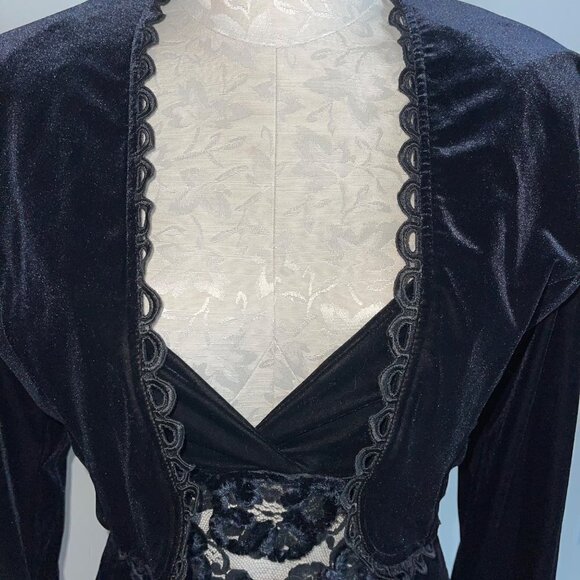 Sagaie Paris Womens Maxi Dress Jacket Set Black Size Small Polyester Spandex - Picture 15 of 16